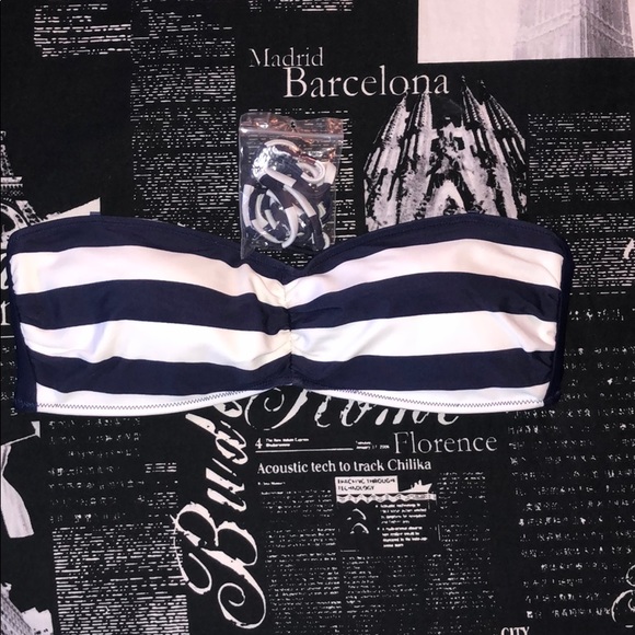 aerie Other - NWOT Aerie Striped Bandeau Bikini Top